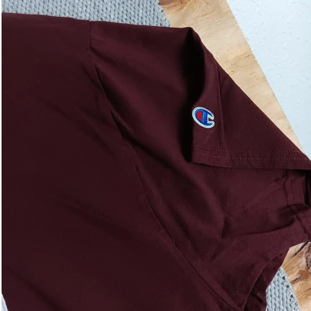 Champion Texas A&M T-Shirt Men's 2XL Maroon Red Logo Spellout Embroidered Preppy - Picture 3 of 12